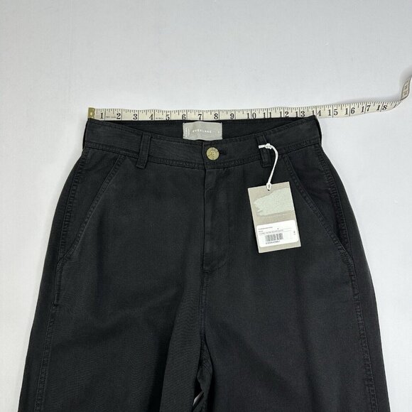 Everlane Women’s‎ NWT Muted Black The Tencel Relaxed Chino Pant 0/W28/L28.5 - Picture 9 of 13